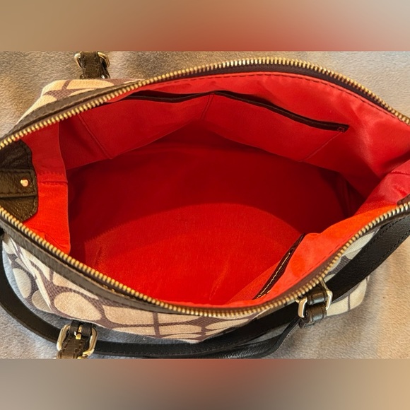 Kate Spade Vintage Canvas Leather Trim Satchel Shoulder Bag. - Picture 9 of 9